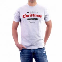 Vianočné Tričko Fish & Cocaine Red