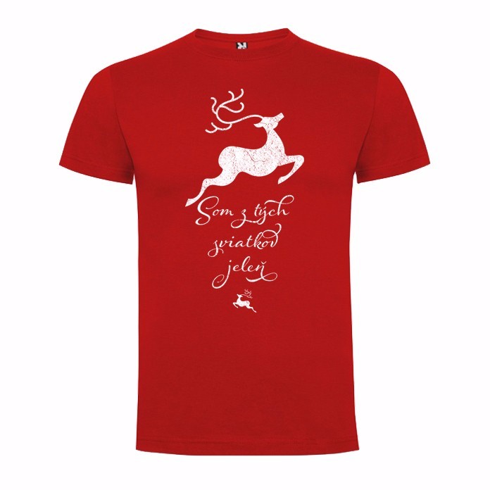 Vianočné Tričko Deer Red