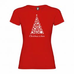 Vianočné Dámske Tričko Christmas is here