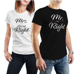 Tričká Mr Mrs Right