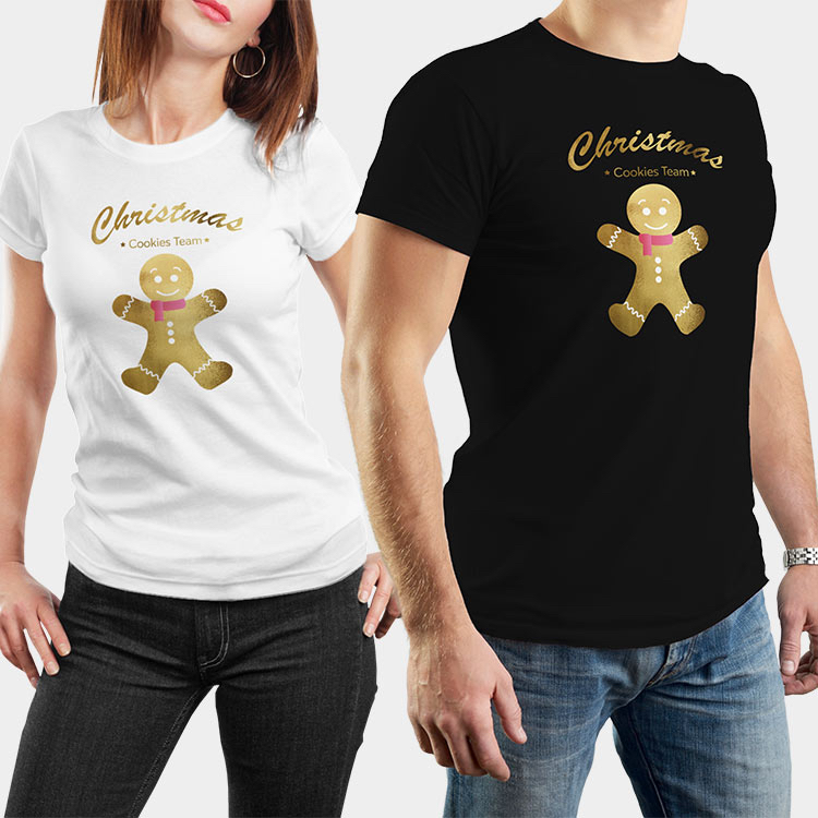 T-Shirts Cookies Team for Couple