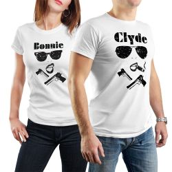 Tričká Bonnie a Clyde